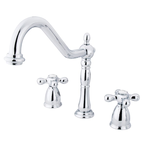 Widespread Kitchen Faucet, Polished Chrome